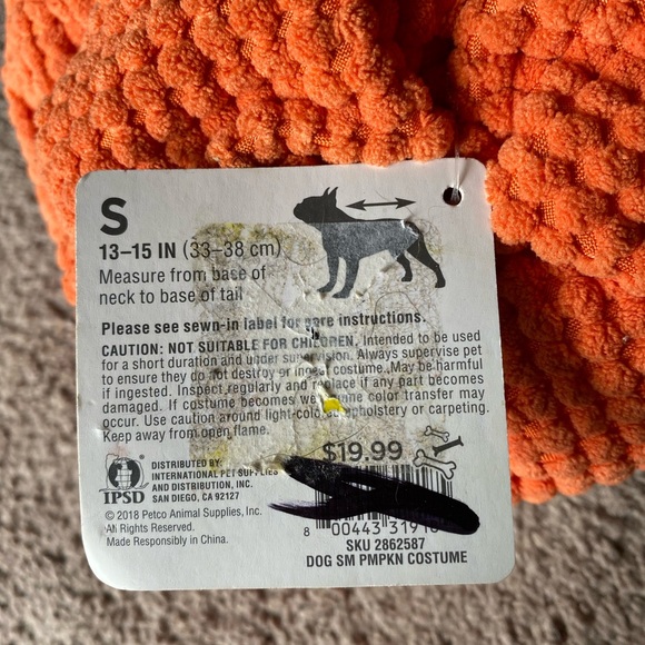 Pumpkin Pet Costume - Picture 6 of 6